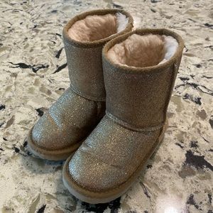Toddler Gold Dlitter UGG